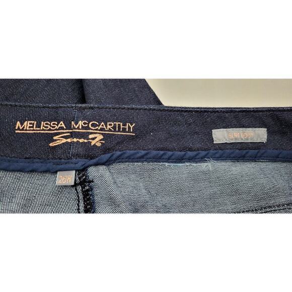 Melissa McCarthy Jeans 26W Seven7 Dark Wash Slim Boot Pants - Picture 8 of 13